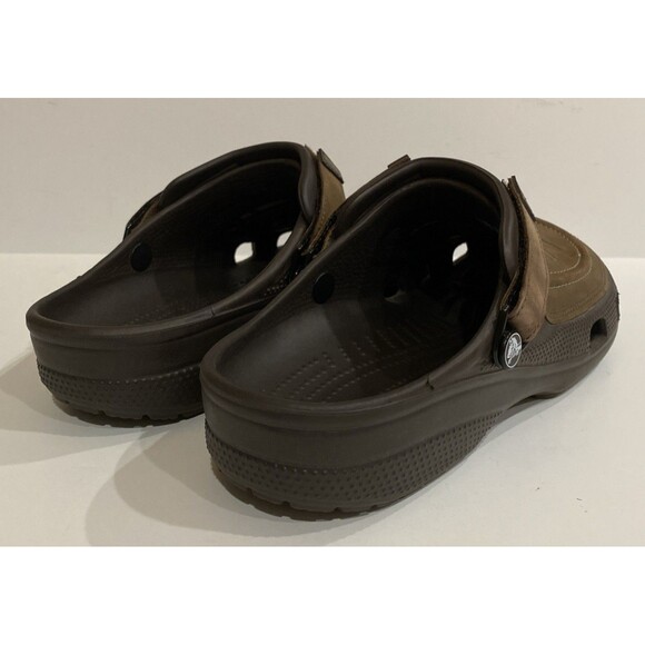 Crocs Classic Yukon Vista II Clog Men's 10 Brown Vegan Leather Slip On Gorpcore - Picture 3 of 12